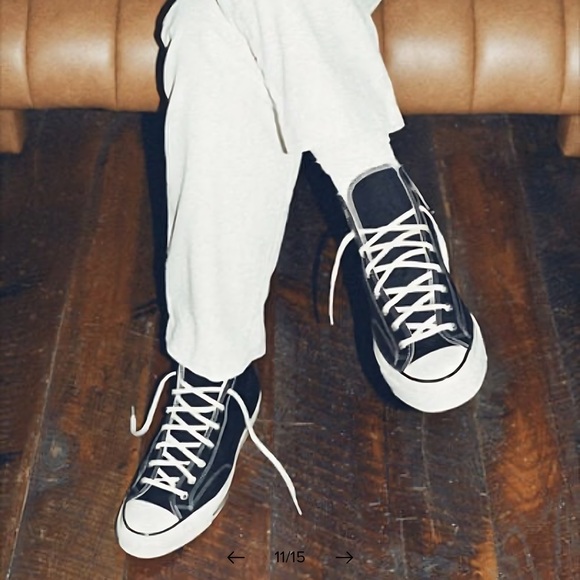 Retro Chuck 70 Black High Top Sneakers Unisex 8M/10W NIB Black/White Converse - Picture 2 of 11